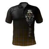 Clan Scott Brown Modern Tartan Polo Shirt - Alba Celtic Style LW33 Scott Brown Modern Tartan Tartan Polo
